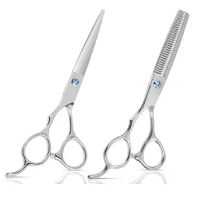 Ek-hcs-02 Eleckey Left Handed Hair Cutting Scissors Thinning Shears Set 6 Inch Professional Sh Ek-hcs-02 Eleckey Left Handed Hair Cutting Scissors Thinning Shears Set 6 Inch Professional Sh