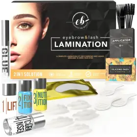 Ika-001u Elevate The Beauty Eyebrow And Lash Lamination Kit At Home Diy Salon Use 2in1 Profession