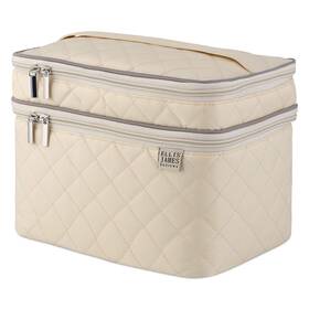 Ellis James Designs Elj0101 Large Travel Makeup Bag For Women - Cream Make Up For