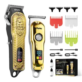Est702 Enssu Professional Hair Clippers For Men Cordless Barber And Trimme
