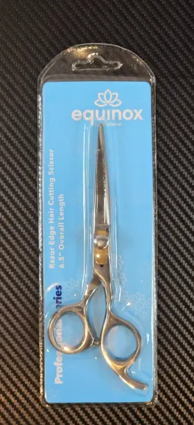 Equinox 726084024915 6.5 Inch Length Professional Razor Edge Series Barber Hair Cutting Scissors