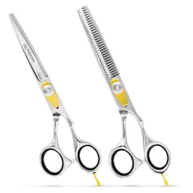 Equinox International 712038045648 Professional Hair Scissors Set - Includes Barber And Thinning