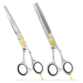 Equinox International 726084271753 Professional Razor Edge Hair Cutting/thinning Scissor Set/2 6.5 Inch