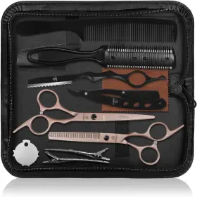 Ethyxe 726084948501 Hair Cutting Scissors Thinning Shears Kit Barber Texturizing For Pr