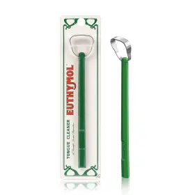 Euthymol 809949544567 304 Stainless Steel Tongue Scraper Reduces Bad Breath Removes