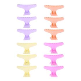 Evonecy Evonecyw4fgs9mkxn-02 Butterfly Salon Clip 12 Pack Hair Clamps Holding Clips Hairdressing S