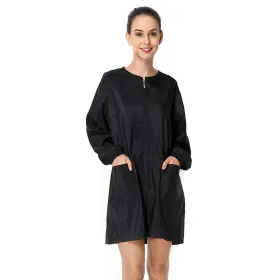 429flwq Exttlliy Polyester Fabric Salon Smock Professional Stylist Jacket Waterproof Haircut C