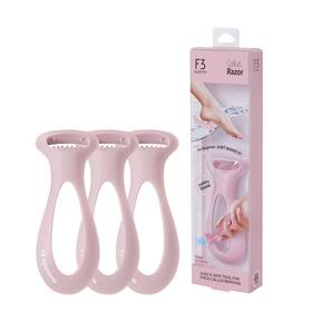 F3 Systems 806317510056 Callus Razor 3pack Pedicure Tool Effective For Cracked Heel Ergonomic Des