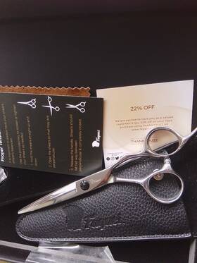 Fagaci Super Shears 060959660439 Professional Hair Cutting Scissors 6 Inch Sharp Thin Blades 440c Steel For