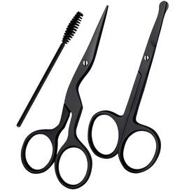 Famco Beauty Fam-012 Eyebrow Scissors For Women And Men Grooming Lash With Curved