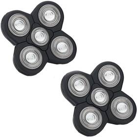 Fanjeis 15440136475052 Men 5 Blade Rotary Razor 5d Replacement Head Alternate Floating Washable Ele