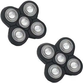15440136475052 Fanjeis Men 5 Blade Rotary Razor 5d Replacement Head Alternate Floating Washable Ele