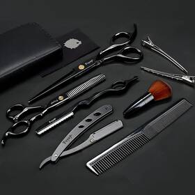 Fcysy 313037386321 Hair Cutting Scissors Thinning Shears Kit For Haircutting Professional Ba