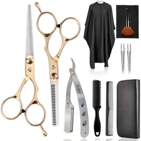 Fcysy 705353955020 11-piece Hair Scissors Set Professional Thinning And Blending Shears Kit