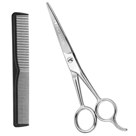 Fcysy 750153999620 Hair Cutting Scissors Shears Set Barber Haircut Kit Silver