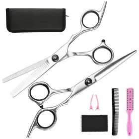 Usflfj001 Fcysy Hair Cutting Scissors Thinning Shears- Professional Barber Sharp Scis Usflfj001 Fcysy Hair Cutting Scissors Thinning Shears- Professional Barber Sharp Scis