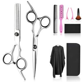 Fcysy Usflfj001-t Professional 10 Pcs Sharp Barber Hair Cutting Kit - Thinning Shears Set Hair