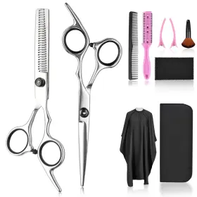 Usflfj001-t Fcysy Professional 10 Pcs Sharp Barber Hair Cutting Kit - Thinning Shears Set Usflfj001-t Fcysy Professional 10 Pcs Sharp Barber Hair Cutting Kit - Thinning Shears Set