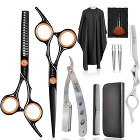 Fcysy Usflfj002-eleven-orange Hair Scissors Thinning Shears For Cutting Professional Barber Blending