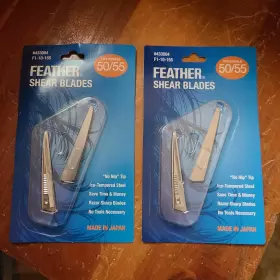 F1-10-175 Feather Lot Of 2 - Jatai Switch Blade Shear Replacement Blades #70/75 F1-10-175 Feather Lot Of 2 - Jatai Switch Blade Shear Replacement Blades #70/75