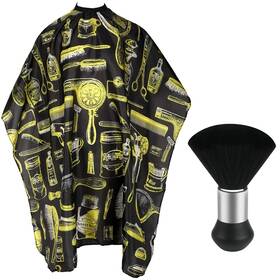 Febsnow 125-4050 Professional Hair Cutting Cape With Neck Duster Brush Salon Barber C