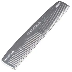 Fen-mdc-170 Fendrihan Sturdy Metal Double Tooth Barber Grooming Comb 6.6 Inches