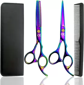Feng Chun 313044723768 Professional Hair Cutting Shears Set 6 Inch Barber Scissors Kit Hai
