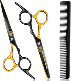 Feng Chun 705353638381 Professional Hair Cutting Shears Set 6 Inch Barber Scissors Kit Hai