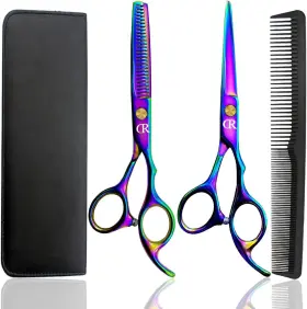 Feng Chun 726084559691 Professional Hair Cutting Shears Set 6 Inch Barber Scissors Kit