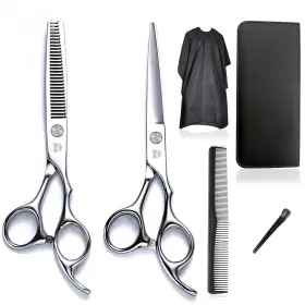 Fengchun-01 Fengchuns Hair Cutting Scissors And Thinning Kit 6.5 Inch Professional Salon H