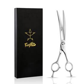 Fengliren B09m7dngg7 Ca High-end Professional Dog Grooming Curved Scissors Pet Shears 7.5 Inch