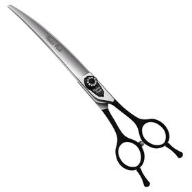 Fenice Peak 710436655513 8.0 Inch Dog Grooming Curved Scissors With Jeweled Screw For Pets Japa