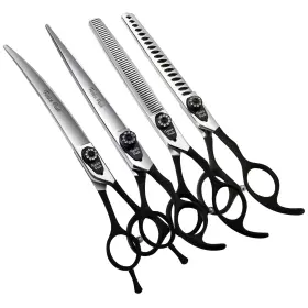 Fenice Peak 710436655858 7.0ftft Professional Dog Grooming Scissors Set With Black Non-slip