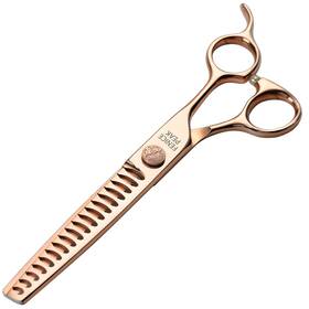 Fenice Peak 710436656022 Chunker Dog Grooming Scissors Champagne Gold 440c Stainless Steel