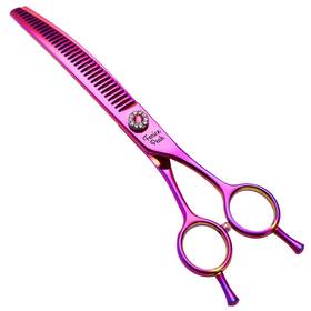 Fenice Peak 710436656053 Professional Dog Grooming Scissors Pet Curved Chunker Shears 7.0ft