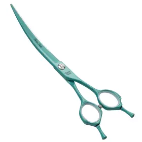 440c Fenice Peak 710436656152 Curved Dog Grooming Scissors With Cyan Color Coating Stainle 440c Fenice Peak 710436656152 Curved Dog Grooming Scissors With Cyan Color Coating Stainle