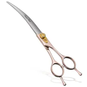 440c Fenice Peak 750226664684 Professional Curved Dog Grooming Scissors 7.5ftft Rose Gold St