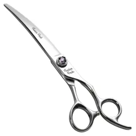 Fmzz-7c Fenice Peak 7 Inch Curved Dog Grooming Scissors Professional Shears Made