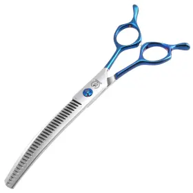 Fp-febsl-70qdt Fenice Peak Curved Chunkers Dog Grooming Scissors With Coating 440c Stainless