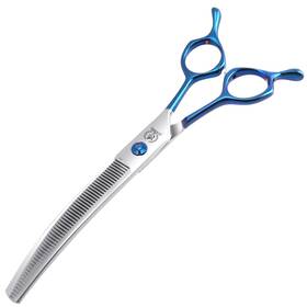 Fenice Peak Fp-febsl-70qxt Curved Thinning Shears Dog Grooming With Coating 440c Stainless S