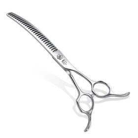 Fenice Totem Fet-23 Professional Curved Thinning Scissors For Dog Grooming 30-degree Curvature