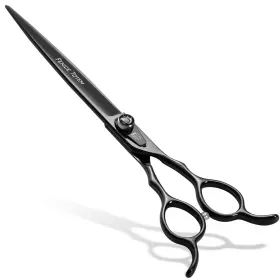 Fts-02-az80 Fenice Totem Dog Grooming Scissors 7.5 Inch Bright Black Pet Staright Shears Made Of Japa
