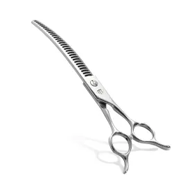 Wg70 Fenice Totem Professional Dog Grooming Scissors 85% Thinning Rate 25 Curved B... Fast