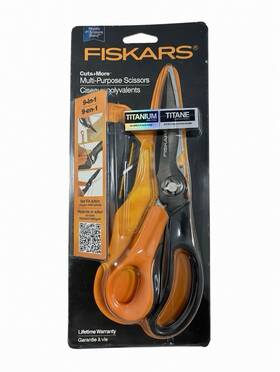 Fiskars 020335045439 Cuts More 5-in-1 Multi-purpose Scissors 9 Inch Shears Sharpener 156920