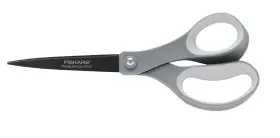 154130 Fiskars Performance 2-pack Soft Grip Straight Non-stick Titanium Scissors