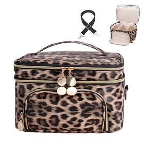 Fitini Cd-f003 Double Layer Travel Makeup Bag Women Cosmetic Organizer Case Skin Care