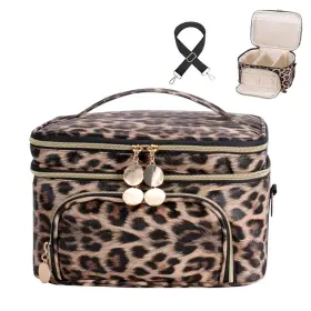 Cd-f003 Fitini Double Layer Travel Makeup Bag Women Cosmetic Organizer Case Skin Care