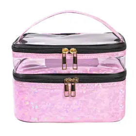 Ms01-us Fitini Makeup Bags Double Layer Travel Storage Cosmetic Cases Make-up Organiz