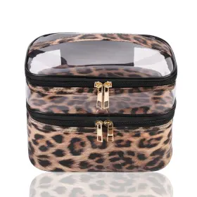 Ms03-us Fitini Makeup Bags Double Layer Travel Large Cosmetic Cases Organizer Toiletr