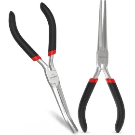 Nnp-pk2-6 Fixchure Needle Nose Pliers 2 Pcs 6 Inch - Heavy Duty Carbon Steel Insulated Non-ser